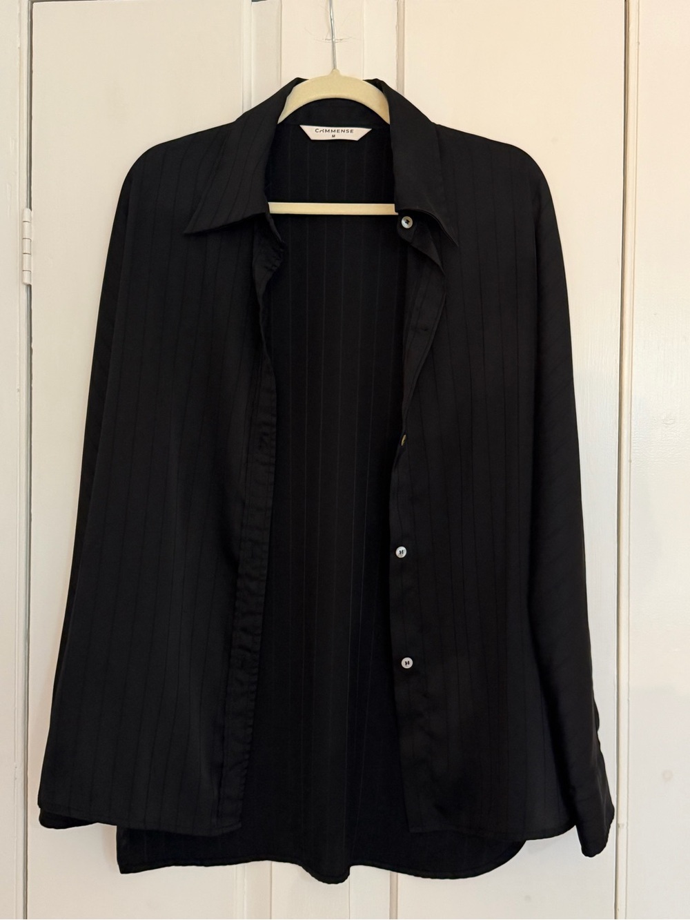 Commense Black Long Sleeve Button Down Like New